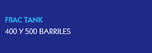 
FRAC TANK 400 Y 500 BARRILES